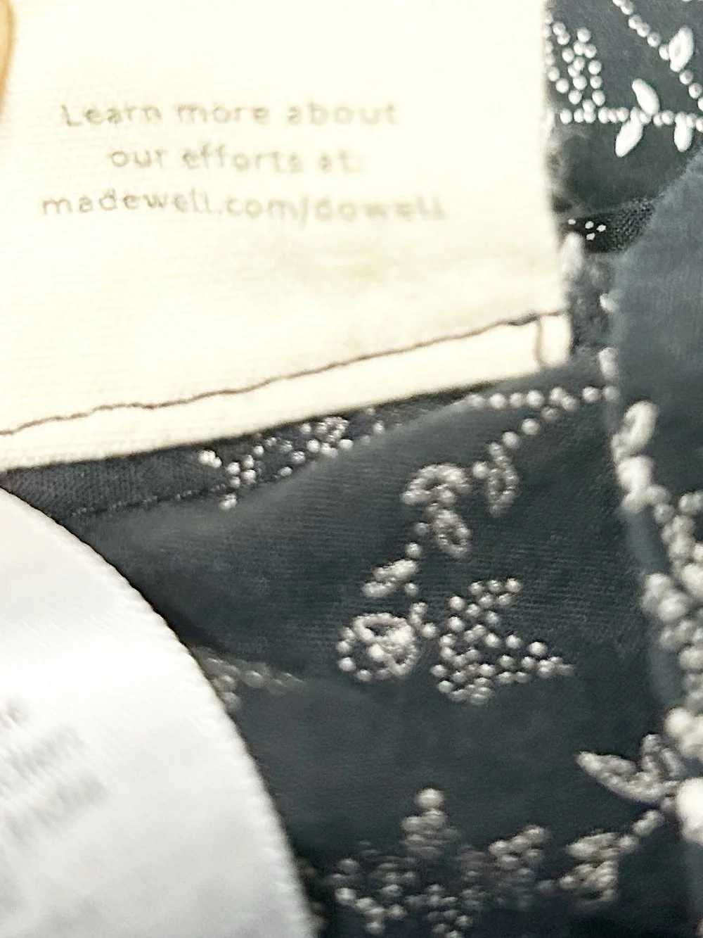 Madewell VNeck Puff Balloon Sleeve Floral Top Styl N3951 Black White Size Medium